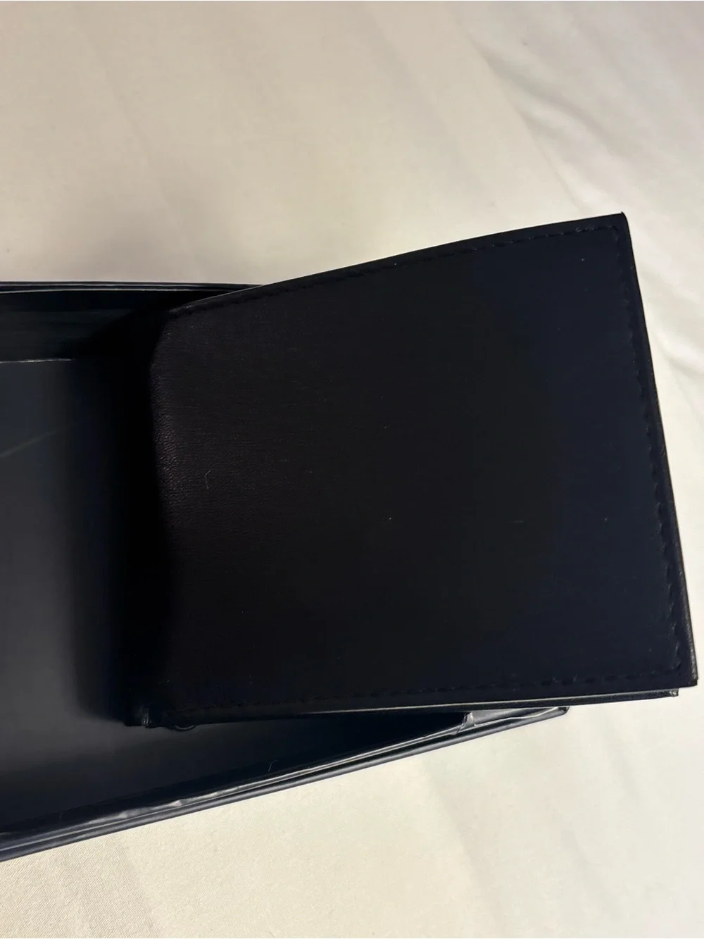 Stafford Black Leather Bifold Bilfold Wallet